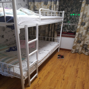 员工铁床上下铺铁艺床成人双人床公寓青旅铁架宿舍床双层床高低床