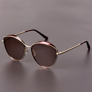 纯天然水晶眼镜女款石头太阳镜高清护目时尚平光墨镜防辐射紫外线