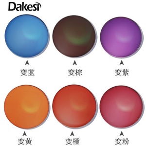 达克斯1.56非球面绿膜防蓝光超薄无底色变灰变茶色树脂镜片