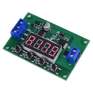 多功能循环控制时间继电器 触发延时计数开关模块MOS管 12V定时器