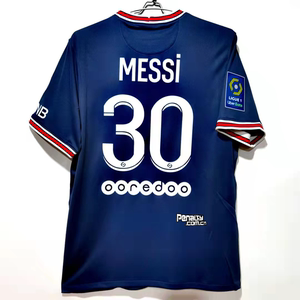 21-22赛季 巴黎圣日耳曼主场球迷版 球员版球衣连印号30#messi