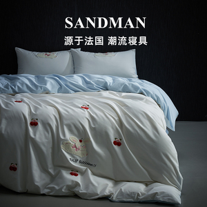 Sandman睡神仕高档春夏床品磨毛长绒棉全棉纯棉可爱床上四件套