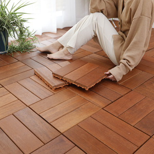 户外菠萝格防腐木地板阳台自铺露台拼接实木阳光房防水庭院地板贴