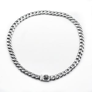 ch克罗伈十字架古巴项链个性泰银叠戴锁骨链男女情侣款颈链项饰品