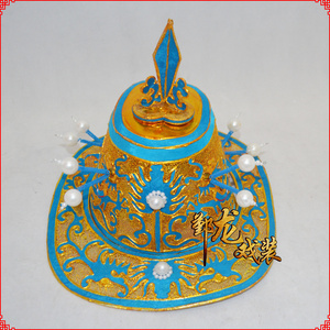 银龙京剧戏剧戏曲盔头京剧服装舞台用品点翠点翠中军盔中军帽