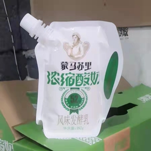 雪原蒙马苏里浓缩酸奶网红原味酸奶袋装180克1袋顺丰包邮