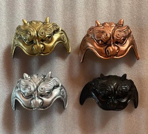 肩吞腹吞盔甲配件 古装汉服装饰花纹 虎头龙头甲胄