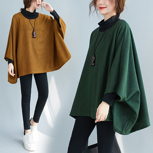 女士大码斗篷长袖
