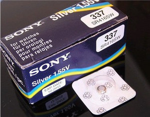 原装SONY索尼337电池SR416SW隐形牛角耳塞耳机手表纽扣电子单粒价