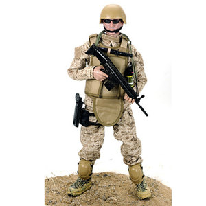 二战模型兵人偶仔手办德国警察军人军事特种兵狙击手1/ 6士兵玩具
