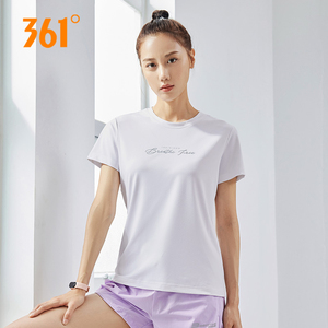 361女装短袖圆领t恤女夏季新款361度官方旗舰店透气运动休闲上衣