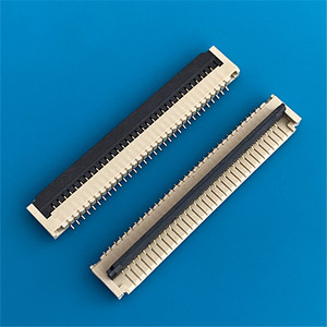 0间距 32p 翻盖下接 带卡扣 排线卡子 ffc测试座
