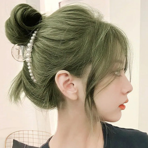 青木茶染发膏女家用自染2022流行色免漂植物纯天然无刺激闷青棕色