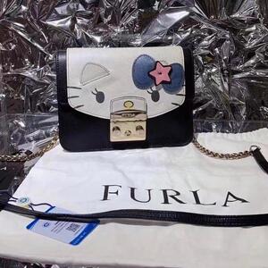 【RUKA中古二手包包】Furla 芙拉 kitty斜挎包