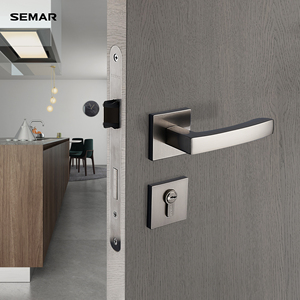 semar西玛门锁美式室内卧室房门锁 家用简约静音实木门锁磁力极简