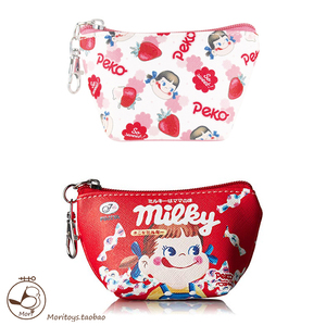 代购|日本正版 peko酱 不二家 牛奶妹 草莓 零钱包 挂件 钥匙链