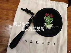 现货 意大利正品购SANDRO 秋冬SA1248H 青蛙小巧零钱包