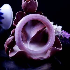 天然佘太翠玉石珠宝紫玉手镯散珠新款女款手链草莓酱樱花粉鉴定