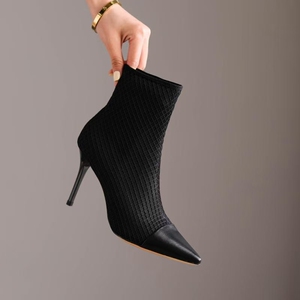 000人付款淘宝兰波儿福利款弹力配真皮女鞋短靴时尚