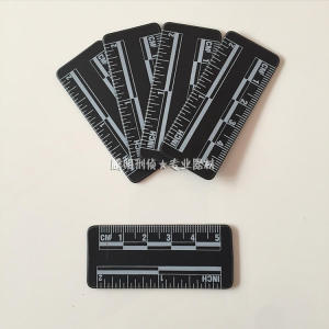 5厘米黑色磁性pvc比例尺5cm磁性比例尺照相比例尺