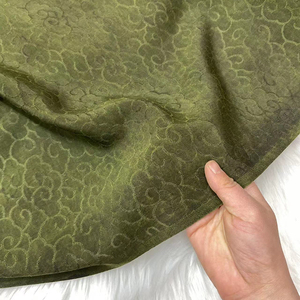 祥云 过泥四经镂空花罗香云纱旗袍布料纯色花罗莨纱服装定制面料