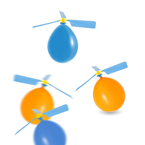 气球动力直升机空气动力科教实验新奇玩具六一儿童生日礼物