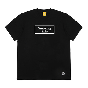 fr2 smoking kills tee 方框logo圆领宽松休闲短袖t恤男女潮牌