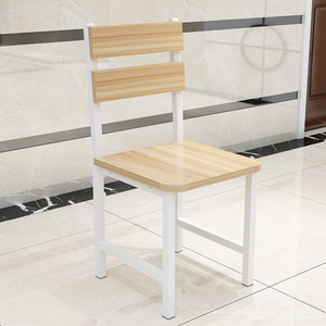 现代简约餐椅木质铁艺时尚靠背椅家用经济型餐桌椅子简易餐厅凳子