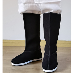 明制情侣款靴子cp男女汉服平底靴搭圆领袍古装古风皂靴官靴中国风