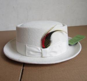 新款冬季羊毛复古男女款礼帽小檐圆顶蛋糕帽绅士帽爵士帽街舞帽