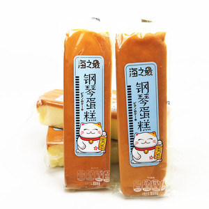 海之最钢琴蛋糕2斤早餐面包糕点鸡蛋糕点心休闲零食食品整箱4斤
