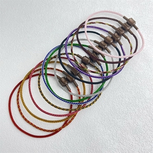 转运珠2mm钢丝绳路路通防水手绳替换串珠手链DIY红绳