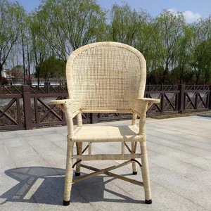 高靠背藤椅老人椅家用手工编织单个单人阳台休闲老年家具大腾椅子