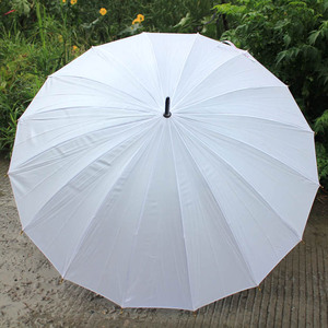 包邮16骨创意长柄伞超强防风晴雨遮阳雨伞手绘伞张艺兴白色道具伞