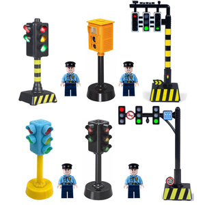 儿童红绿灯玩具语音亮灯幼儿园早教交通信号指挥灯模型人行道路口