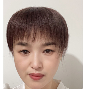 女士精修剪递针头顶补发片遮白发真人发丝中老年妈妈假发片