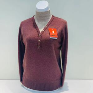 上海金兔羊绒衫假两件半高领软糯气质淑女上衣女装套头针织衫正品