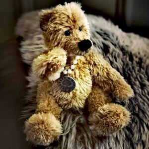 russ限量中古收藏款硬体关节泰迪熊毛绒公仔玩偶可爱情人生日礼物