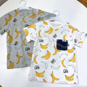 日单童装T恤 Le家可爱香蕉夏季儿童短袖上衣半袖