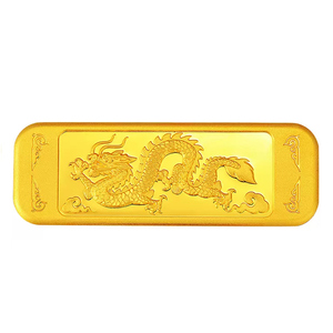 myqamra珠宝黄金金条10克足金9999系列投资金砖金片收藏礼物正品