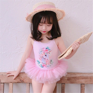 女童泳衣儿童比基尼韩国可爱小公主裙式连体小童宝宝泳衣女婴幼儿