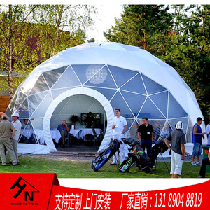 野外定制展览球形篷房 半透明活动圆顶帐篷 酒店星空蓬房上门安装