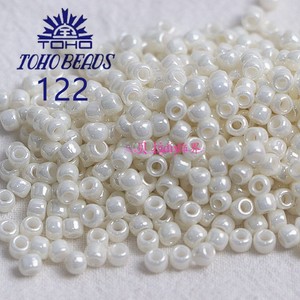 TOHO日本进口珍珠色玻璃米珠122 123小圆珠 手工diy串珠手链项链