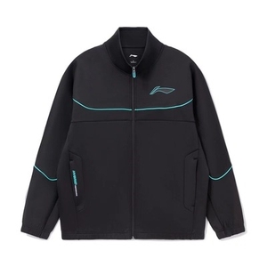 lining李宁2021冬季篮球男装宽松开衫拉链长袖卫衣外套awdr717-3