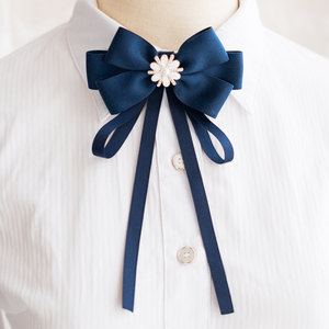 领结女系带百搭韩版时尚甜美蝴蝶结飘带纯色系带正装衬衣校服配饰