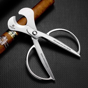 茄龙雪茄剪刀锋利剪刀不锈钢双刃雪笳刀工具经典雪茄剪