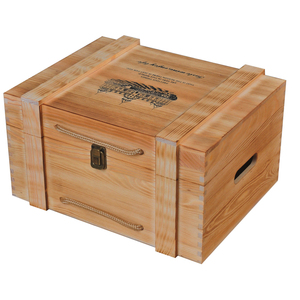 红酒箱木箱子六支装酒盒木盒子葡萄酒礼盒包装盒定制通用logo高档