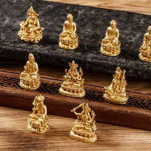 纯铜迷你随身家用供奉供养佛像释迦摩尼文殊药师佛可装藏摆件一寸