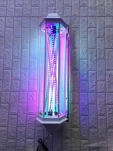 美发转灯led灯带超亮玻璃发廊标志灯户外防水挂墙复古理发店灯箱