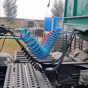 挂车连接气管挂车螺旋管刹车气管半挂车连接气管牵引货车气动防爆